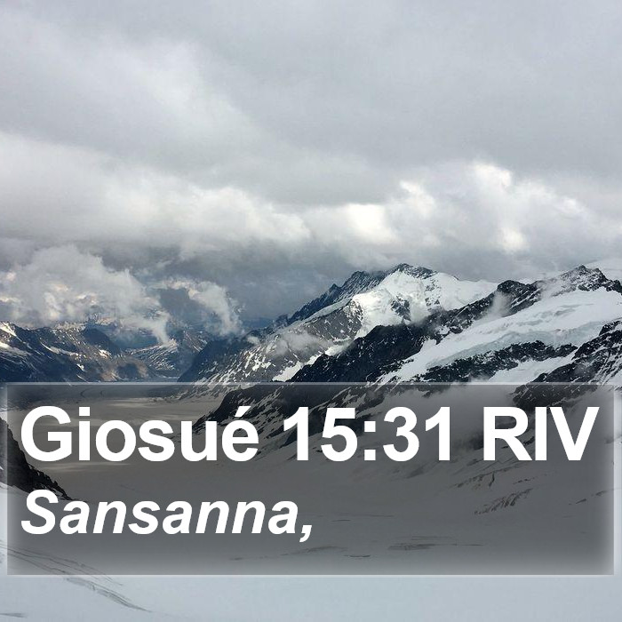 Giosué 15:31 RIV Bible Study