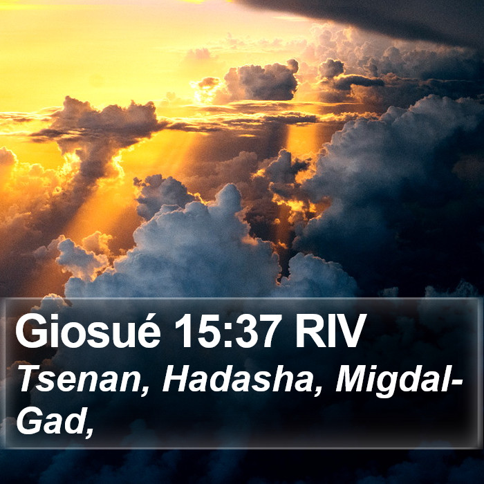 Giosué 15:37 RIV Bible Study