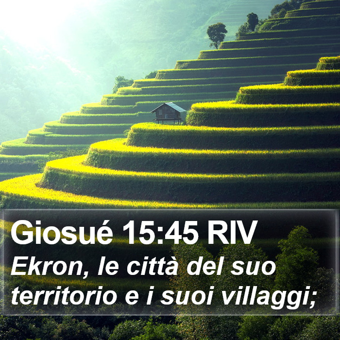 Giosué 15:45 RIV Bible Study