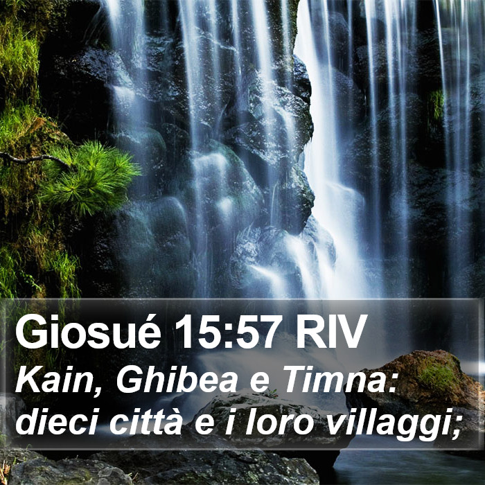 Giosué 15:57 RIV Bible Study