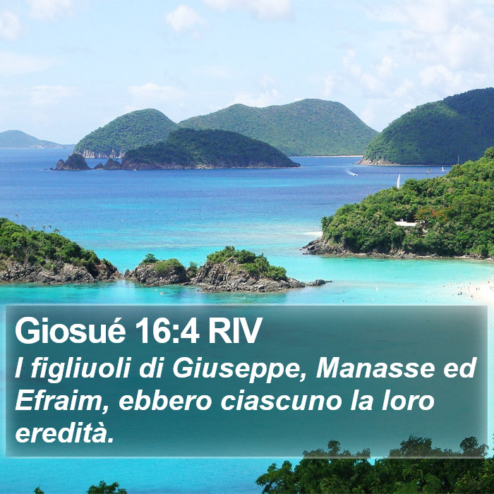 Giosué 16:4 RIV Bible Study