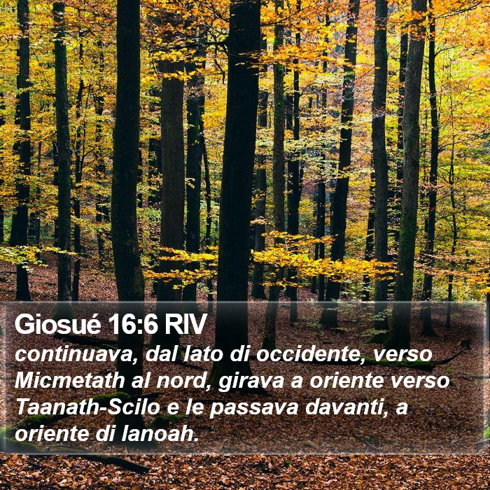 Giosué 16:6 RIV Bible Study