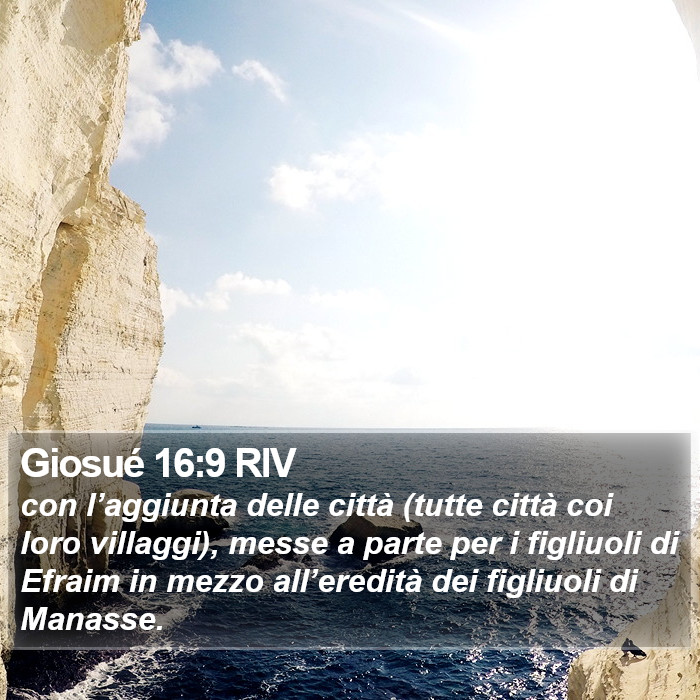 Giosué 16:9 RIV Bible Study