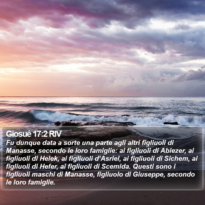 Giosué 17:2 RIV Bible Study
