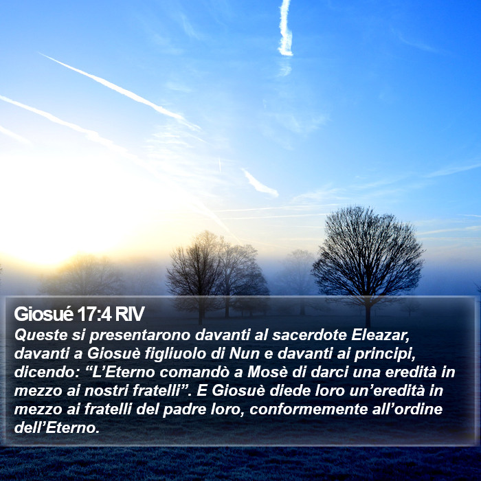 Giosué 17:4 RIV Bible Study