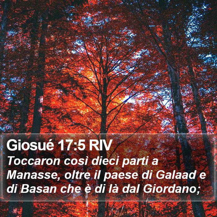 Giosué 17:5 RIV Bible Study