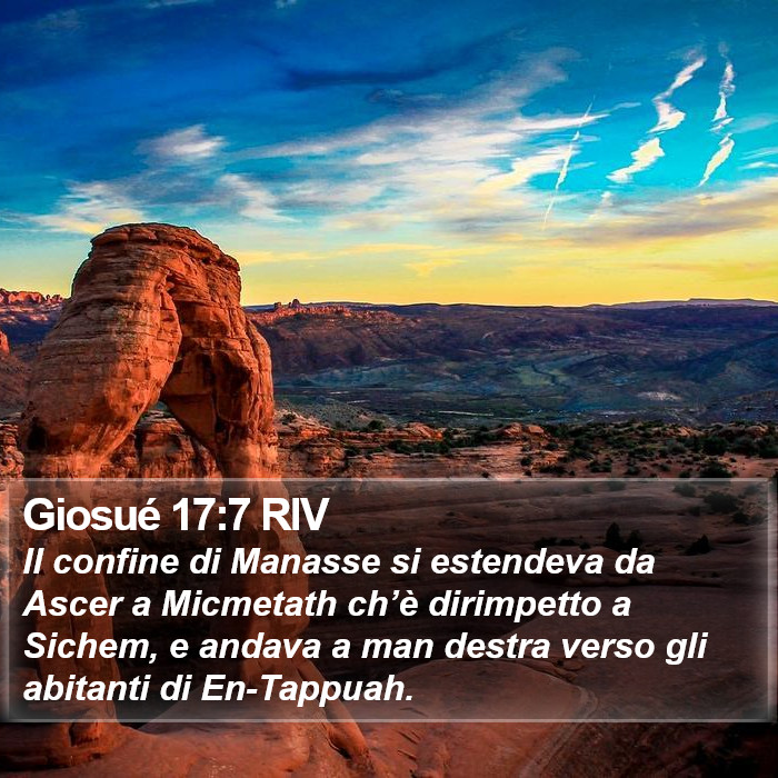Giosué 17:7 RIV Bible Study