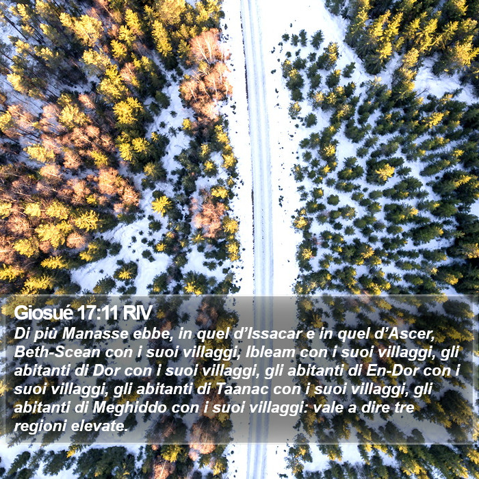 Giosué 17:11 RIV Bible Study