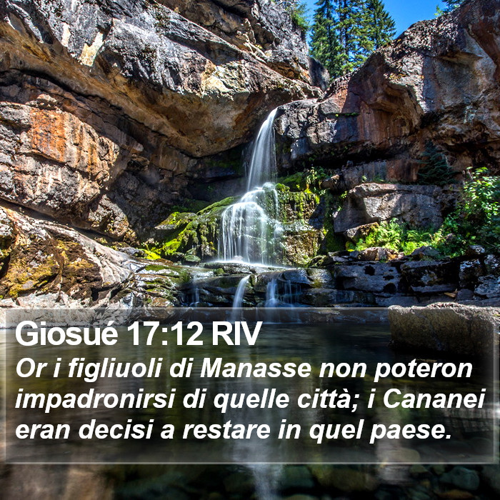 Giosué 17:12 RIV Bible Study