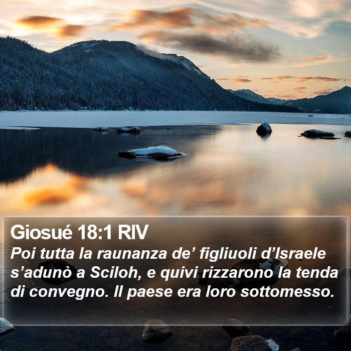 Giosué 18:1 RIV Bible Study