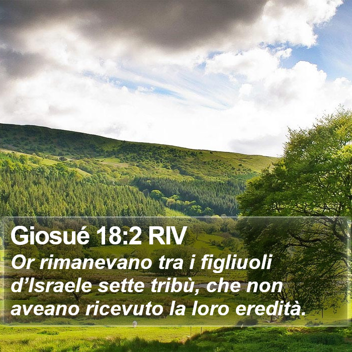 Giosué 18:2 RIV Bible Study