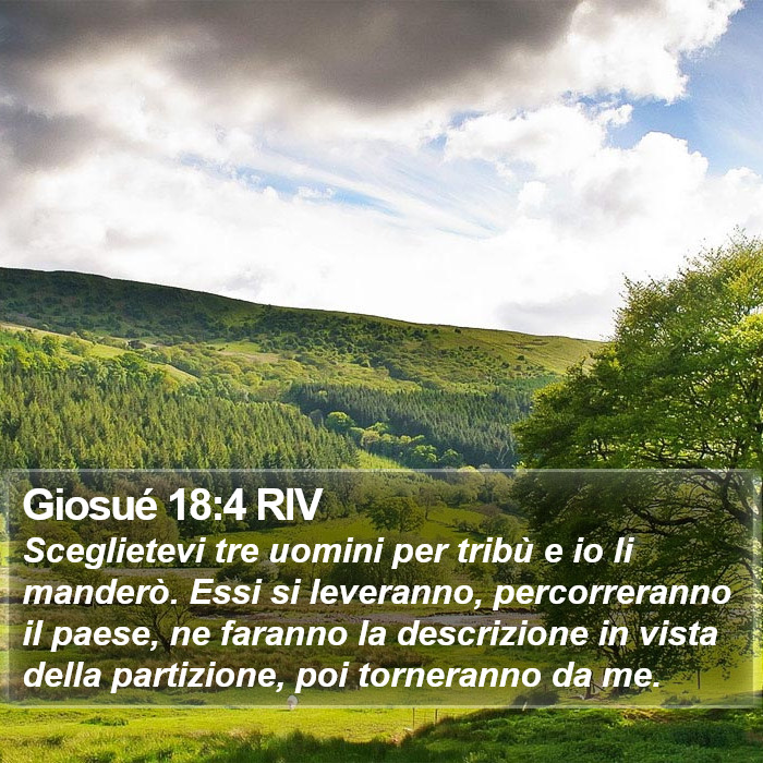 Giosué 18:4 RIV Bible Study