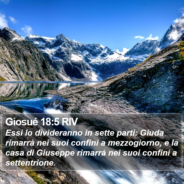 Giosué 18:5 RIV Bible Study