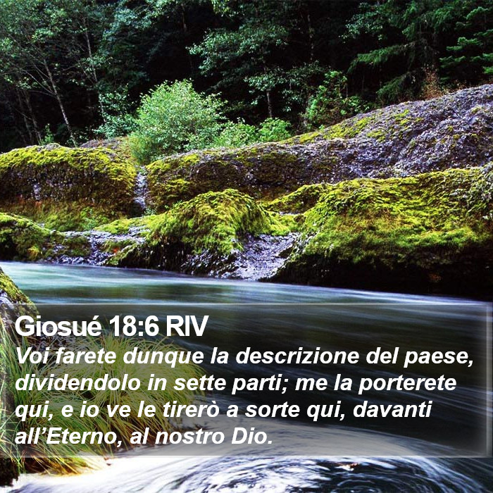 Giosué 18:6 RIV Bible Study