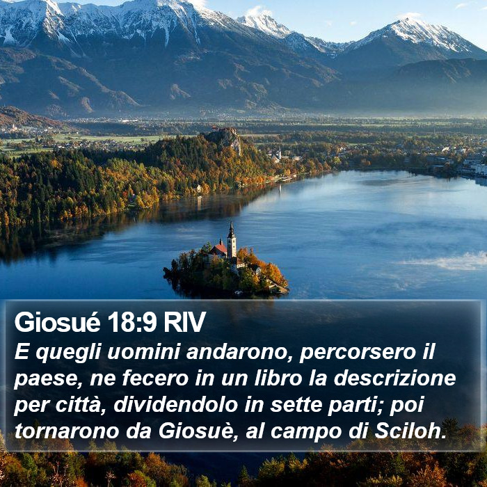 Giosué 18:9 RIV Bible Study