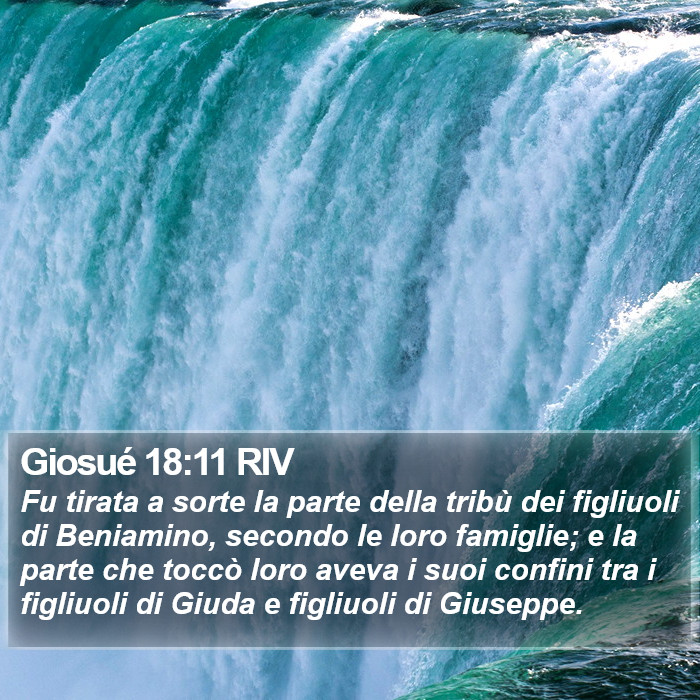 Giosué 18:11 RIV Bible Study