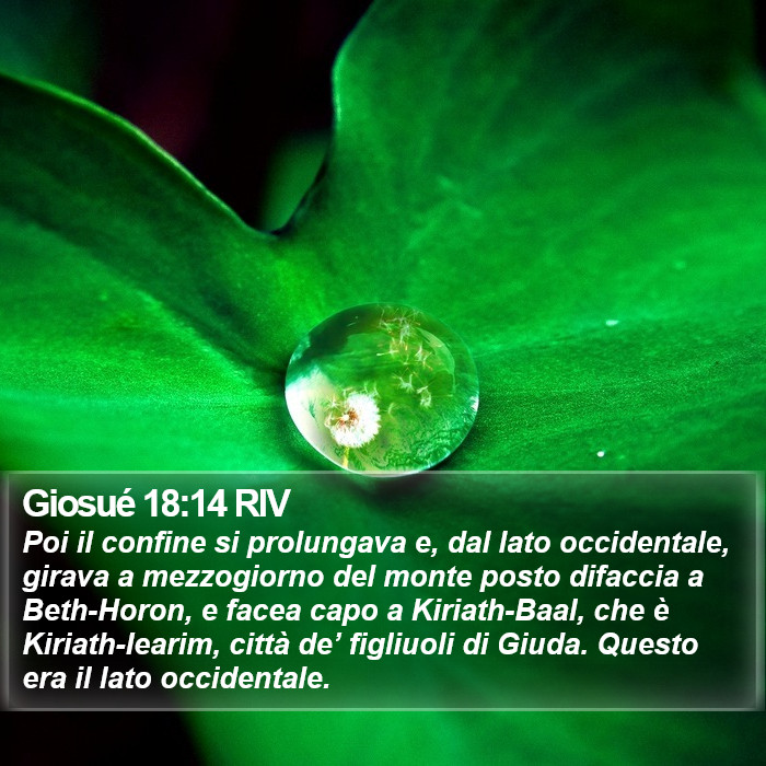 Giosué 18:14 RIV Bible Study