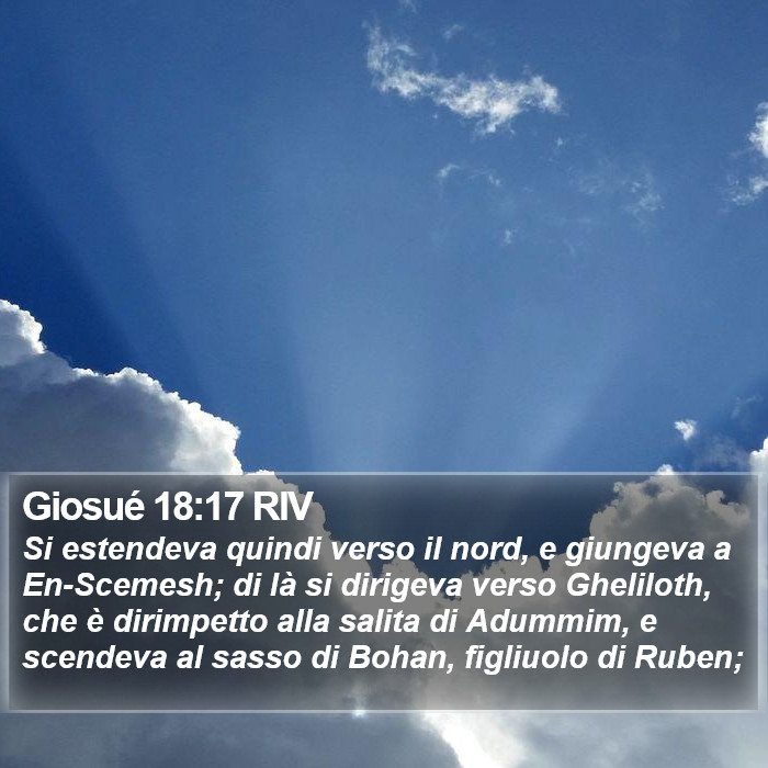 Giosué 18:17 RIV Bible Study