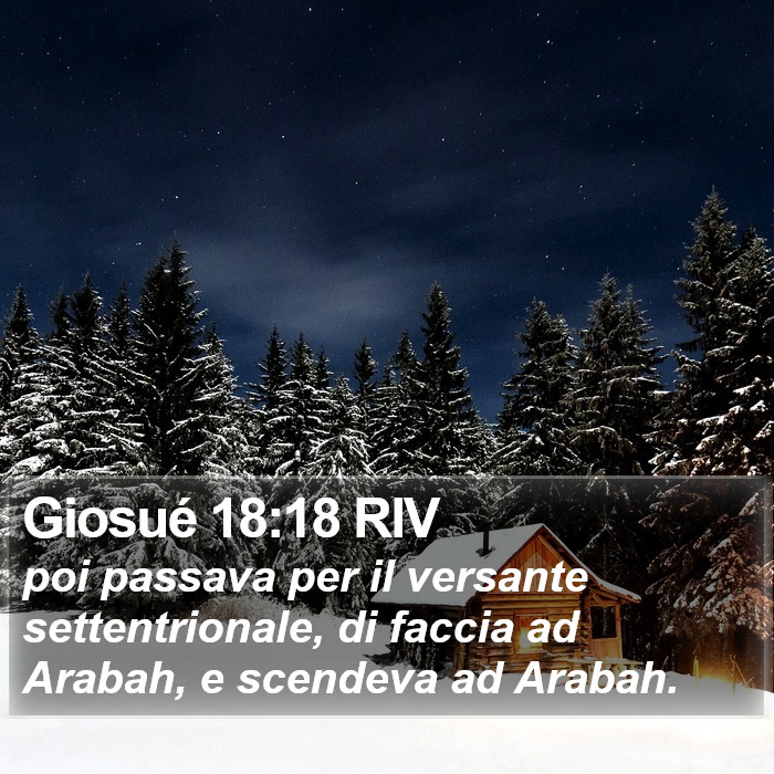 Giosué 18:18 RIV Bible Study