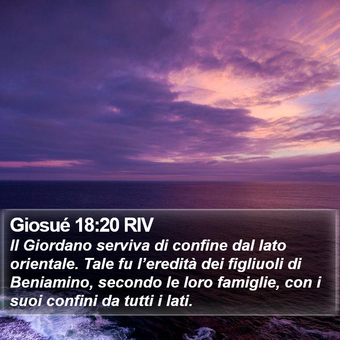 Giosué 18:20 RIV Bible Study