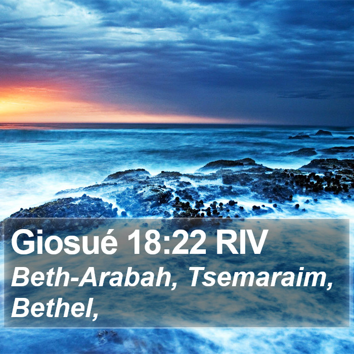 Giosué 18:22 RIV Bible Study