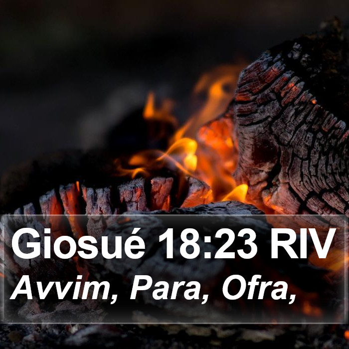 Giosué 18:23 RIV Bible Study