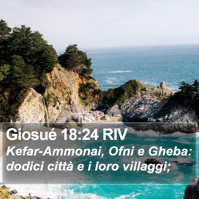 Giosué 18:24 RIV Bible Study