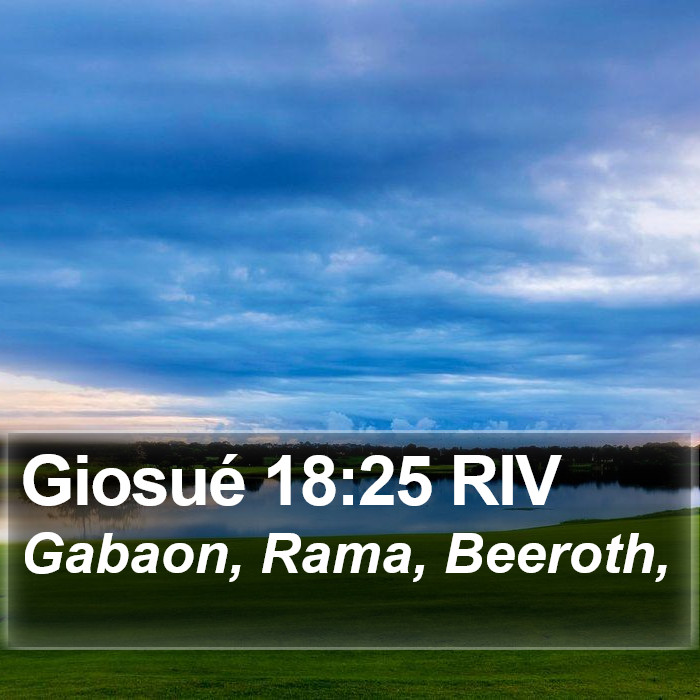 Giosué 18:25 RIV Bible Study