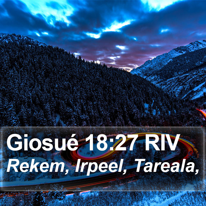 Giosué 18:27 RIV Bible Study