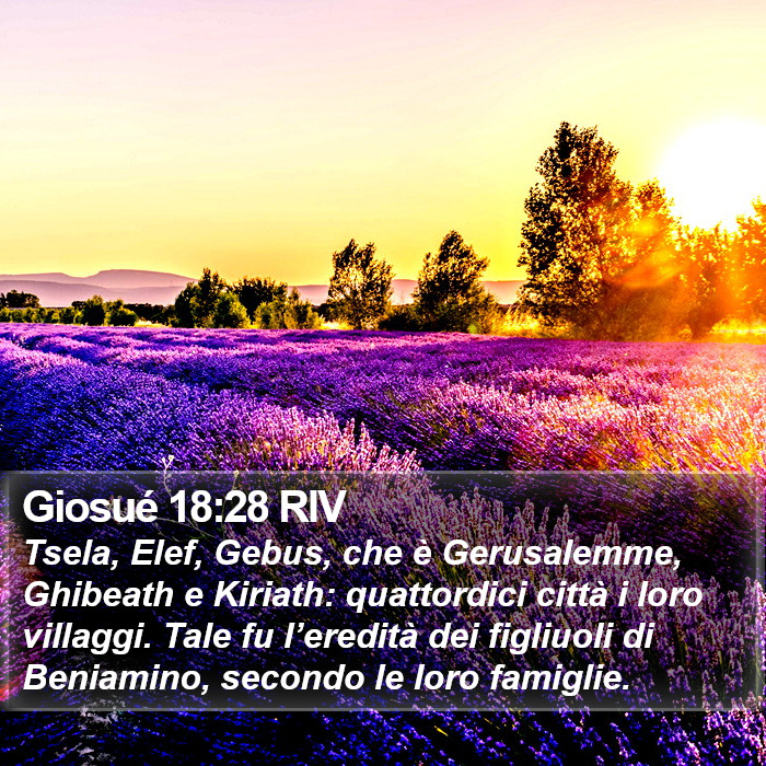 Giosué 18:28 RIV Bible Study