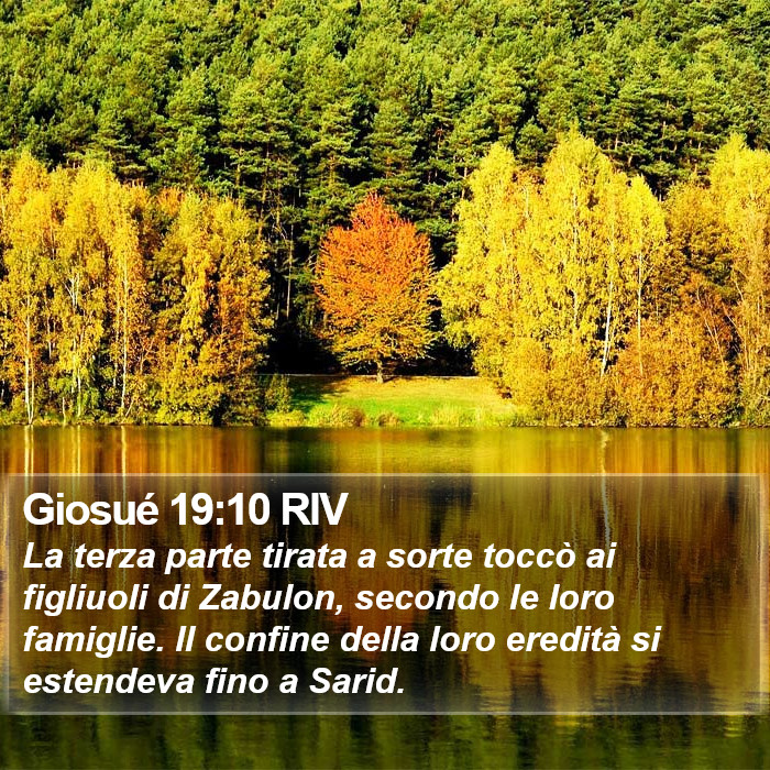Giosué 19:10 RIV Bible Study