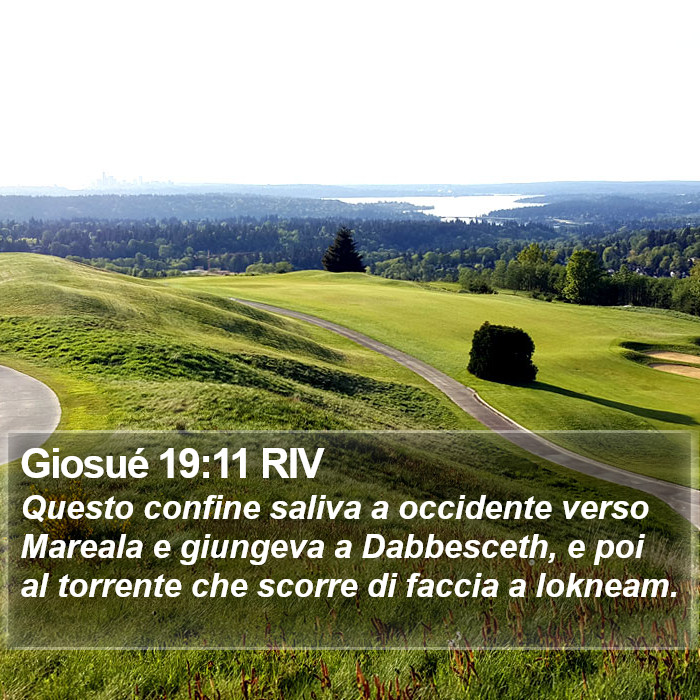 Giosué 19:11 RIV Bible Study