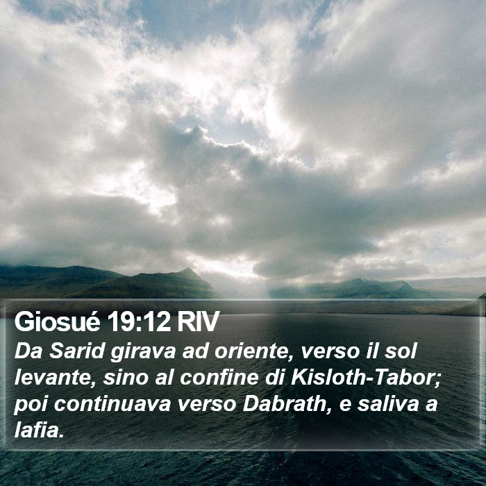 Giosué 19:12 RIV Bible Study