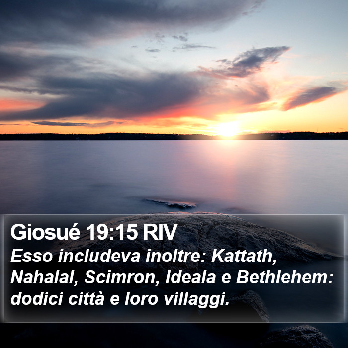 Giosué 19:15 RIV Bible Study