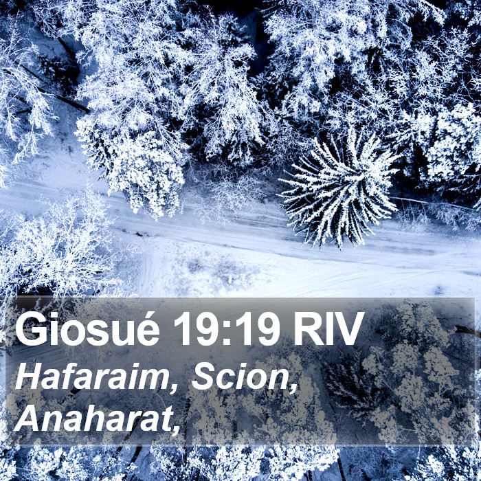 Giosué 19:19 RIV Bible Study