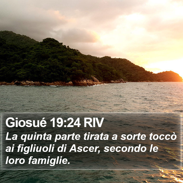 Giosué 19:24 RIV Bible Study