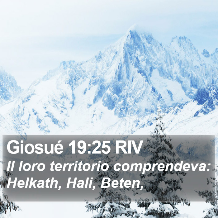 Giosué 19:25 RIV Bible Study