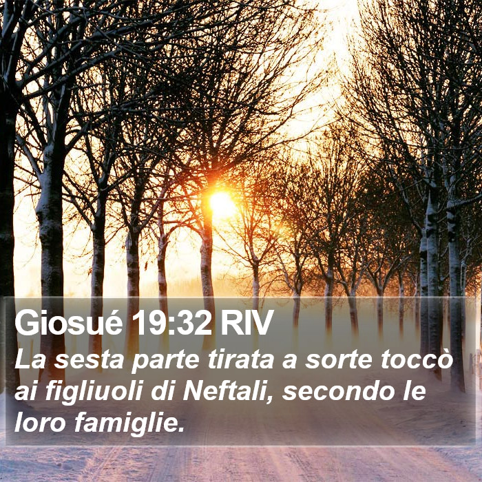 Giosué 19:32 RIV Bible Study