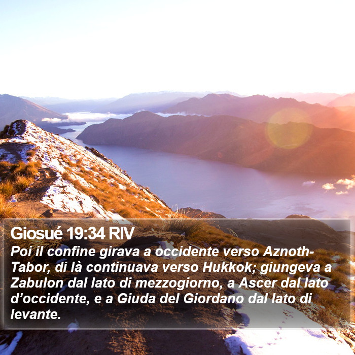 Giosué 19:34 RIV Bible Study