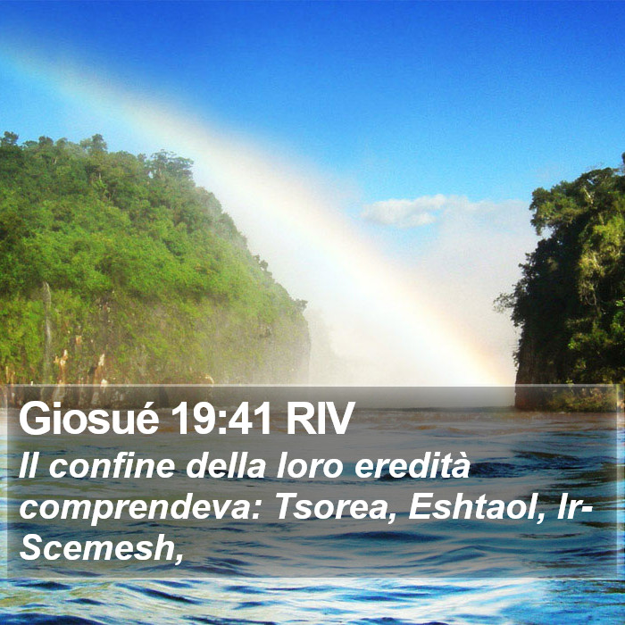 Giosué 19:41 RIV Bible Study