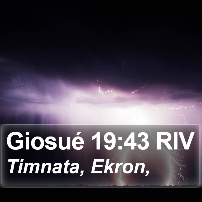 Giosué 19:43 RIV Bible Study