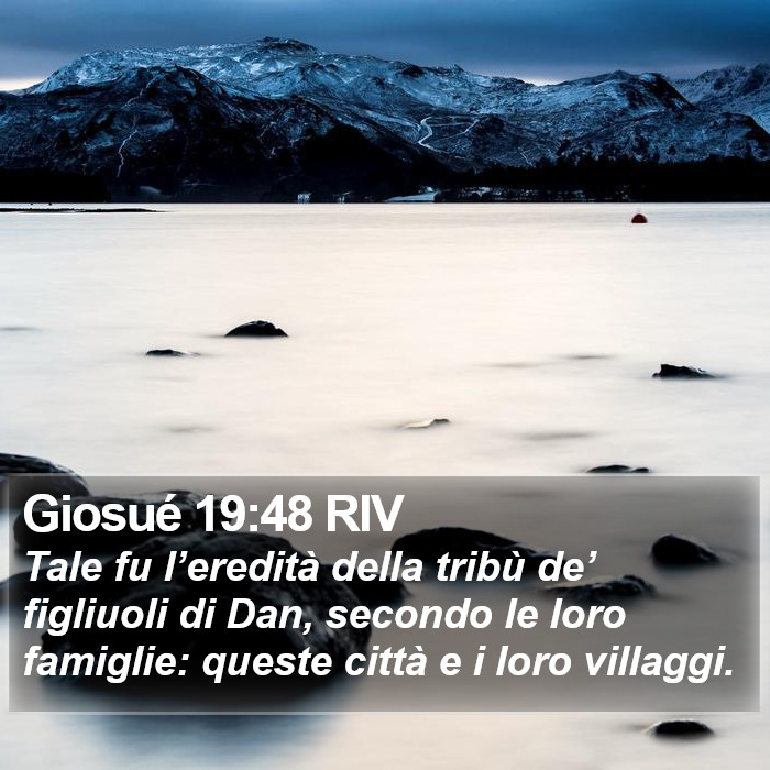 Giosué 19:48 RIV Bible Study