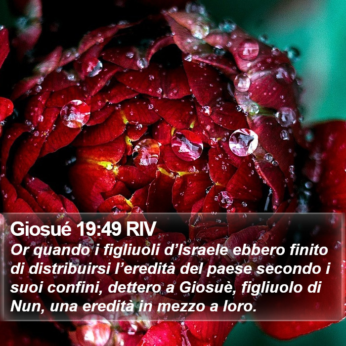Giosué 19:49 RIV Bible Study