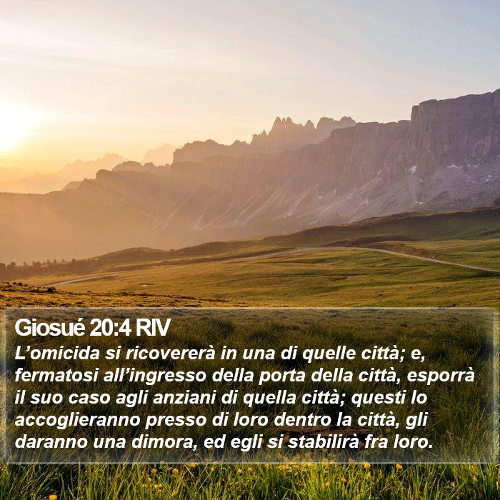 Giosué 20:4 RIV Bible Study