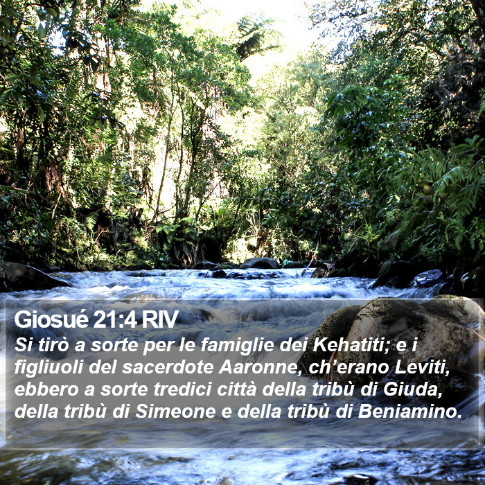 Giosué 21:4 RIV Bible Study