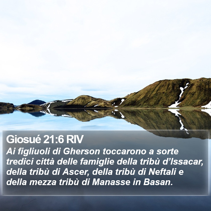 Giosué 21:6 RIV Bible Study