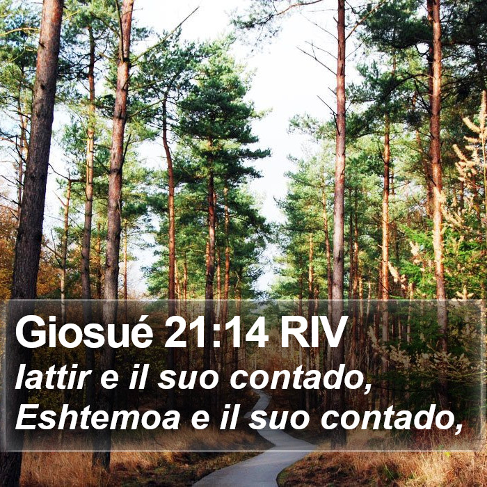 Giosué 21:14 RIV Bible Study