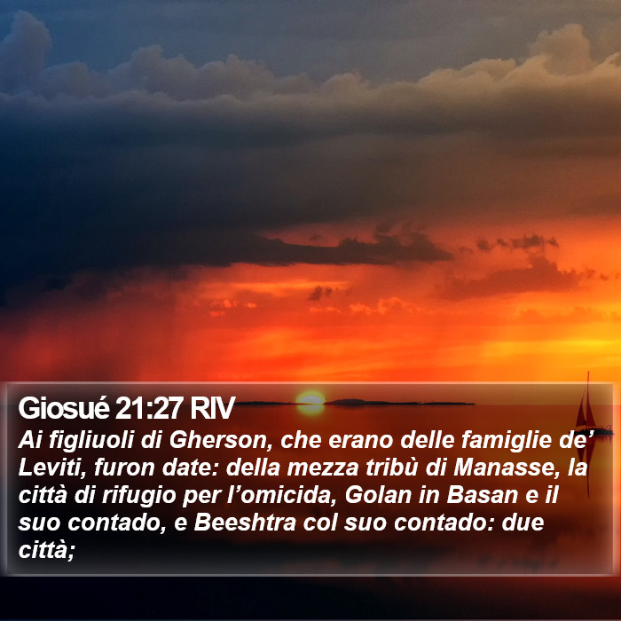Giosué 21:27 RIV Bible Study