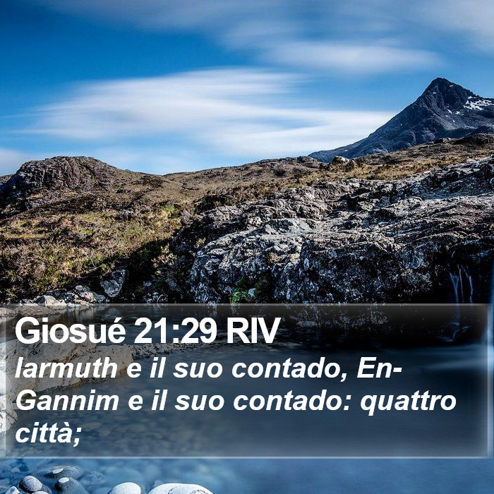 Giosué 21:29 RIV Bible Study
