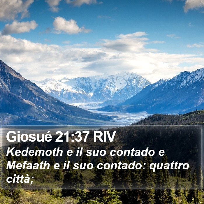 Giosué 21:37 RIV Bible Study